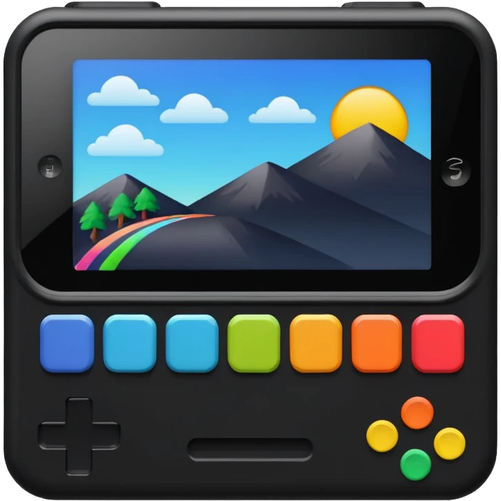 handheld console 1980s emoji