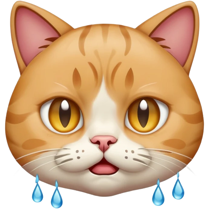 Cat crying emoji