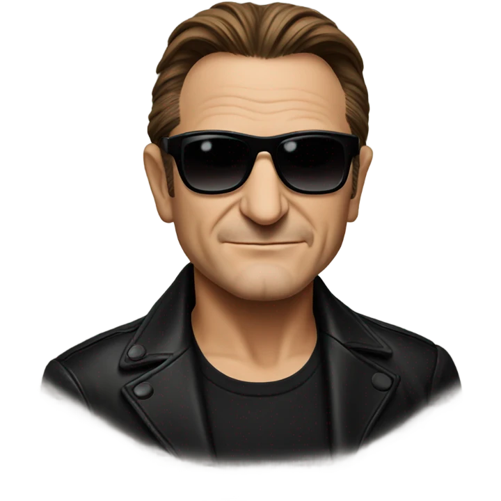 Bono from U2 wearing sunglasses  emoji
