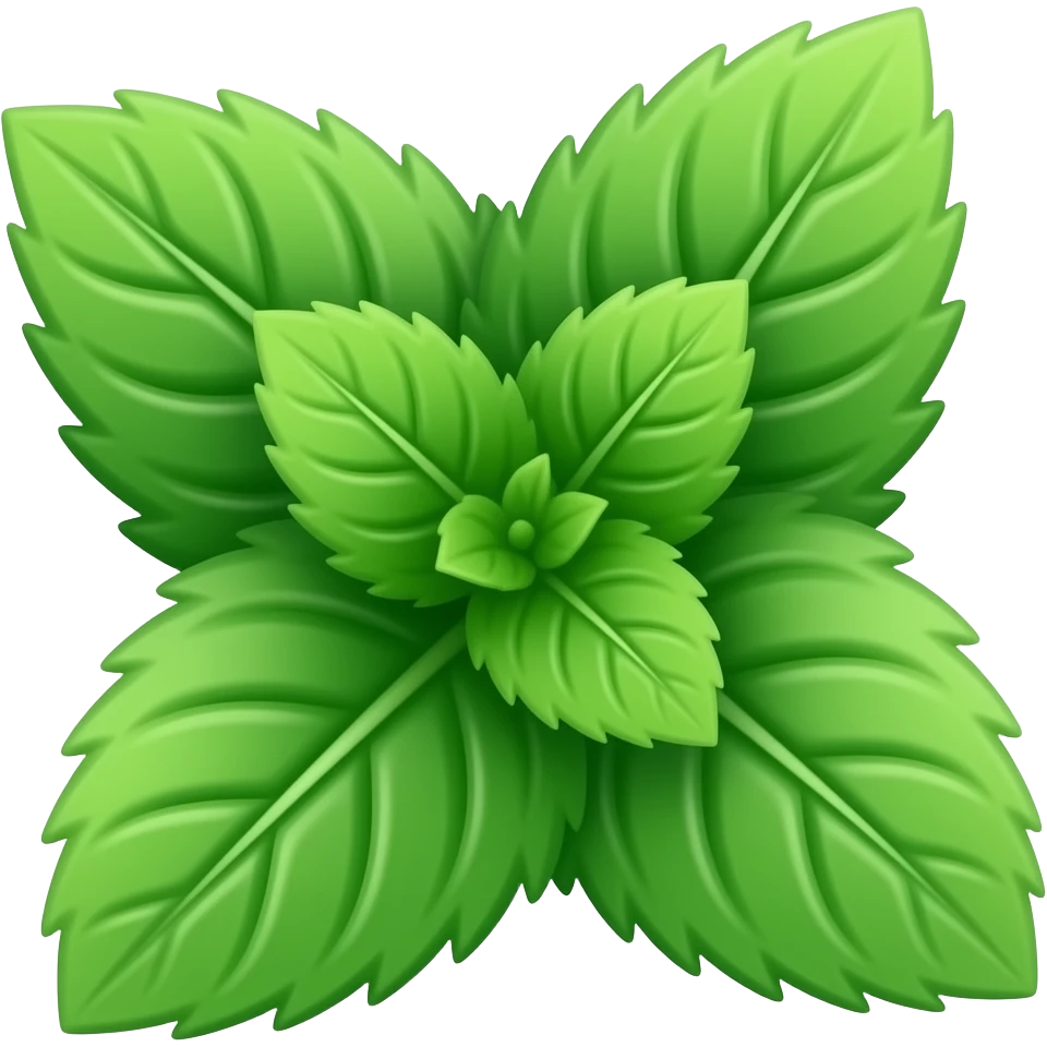 Mint leaves emoji