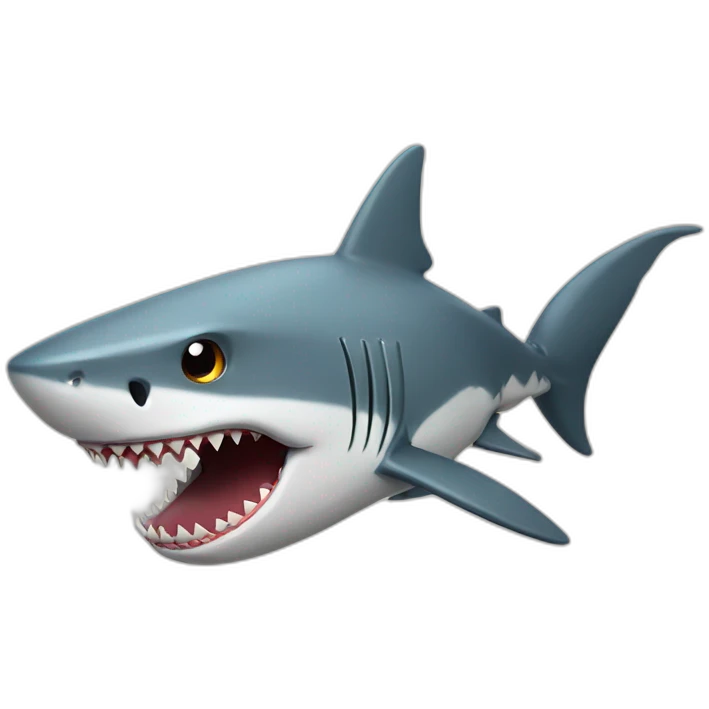 shark holding a bat emoji