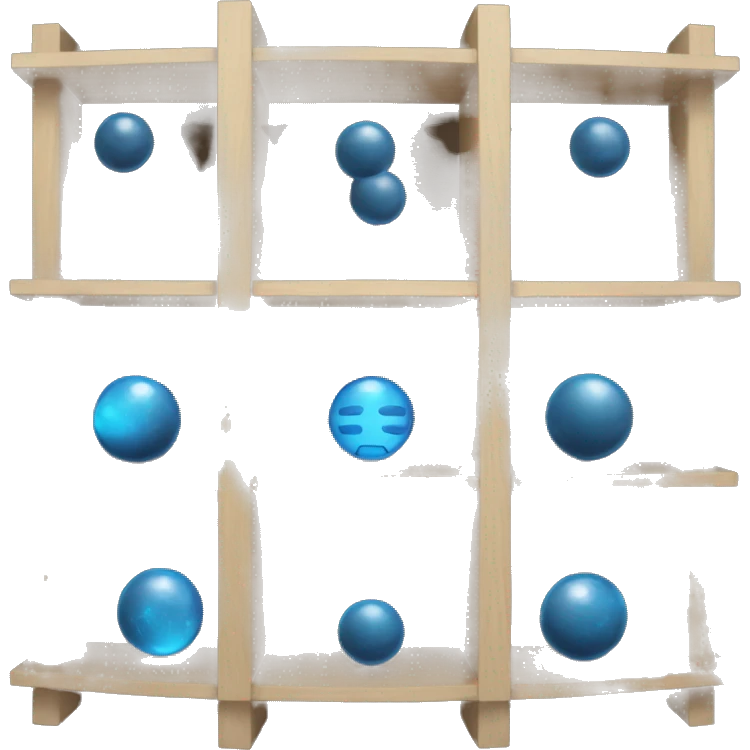 2 shelves with blue orb prophecies emoji