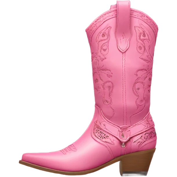 Pink cowgirl boots emoji