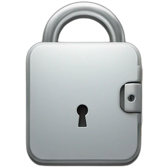 Electric lock emoji