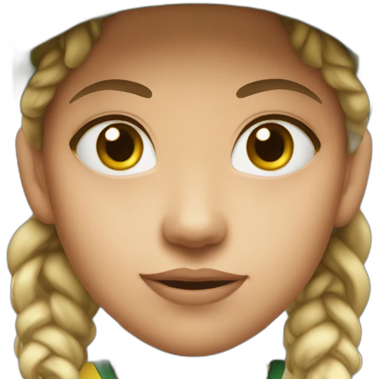 girl softball face emoji