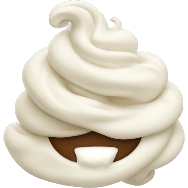 white twisted cream emoji