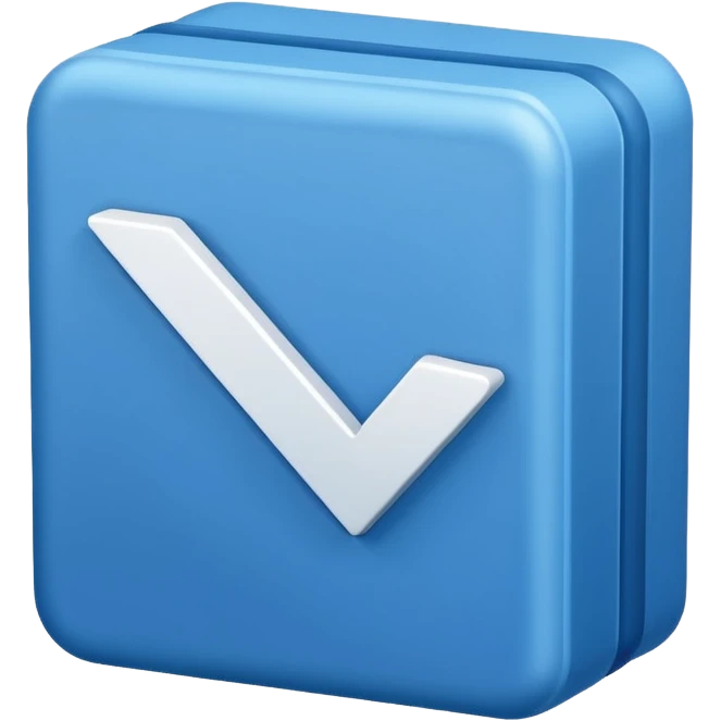 WhiteCheckmark in blue box emoji