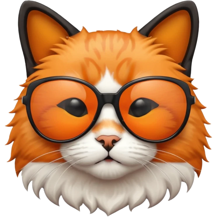 Cat wearing sunglasses emoji