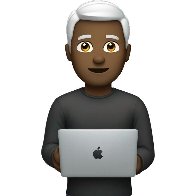 man with macbook emoji
