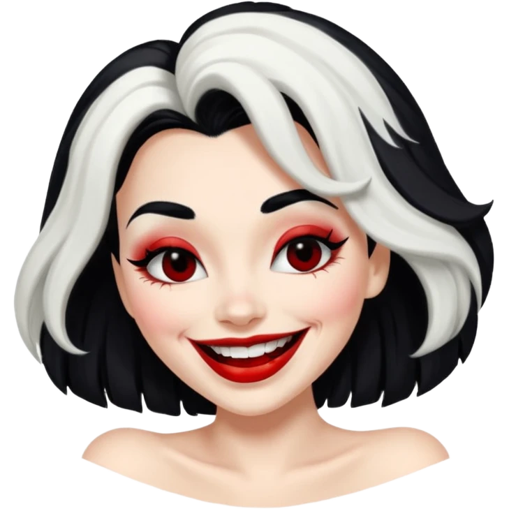 Cruella laughing emoji