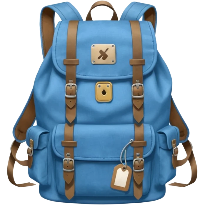 Blue backpack, Lost & Found Object. emoji