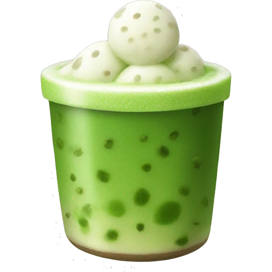 Tapioca matcha  emoji