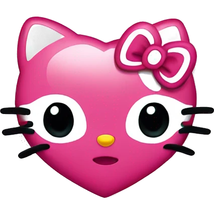 hello kitty heart emoji