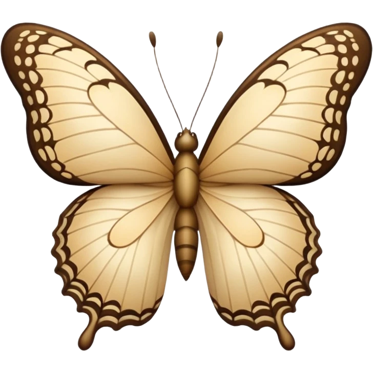 бабочка beige emoji