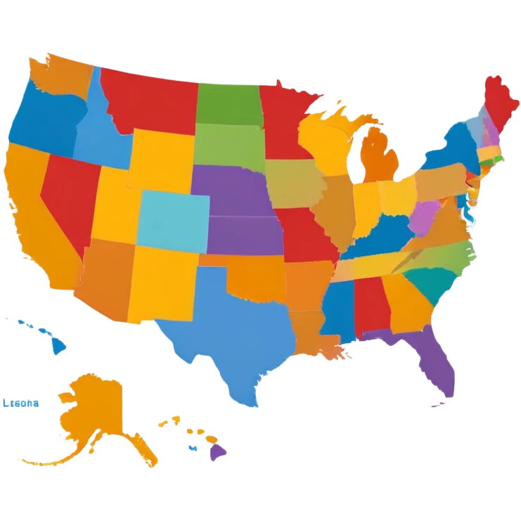 a map of the United States emoji
