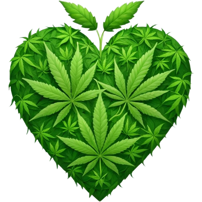 Weed heart emoji