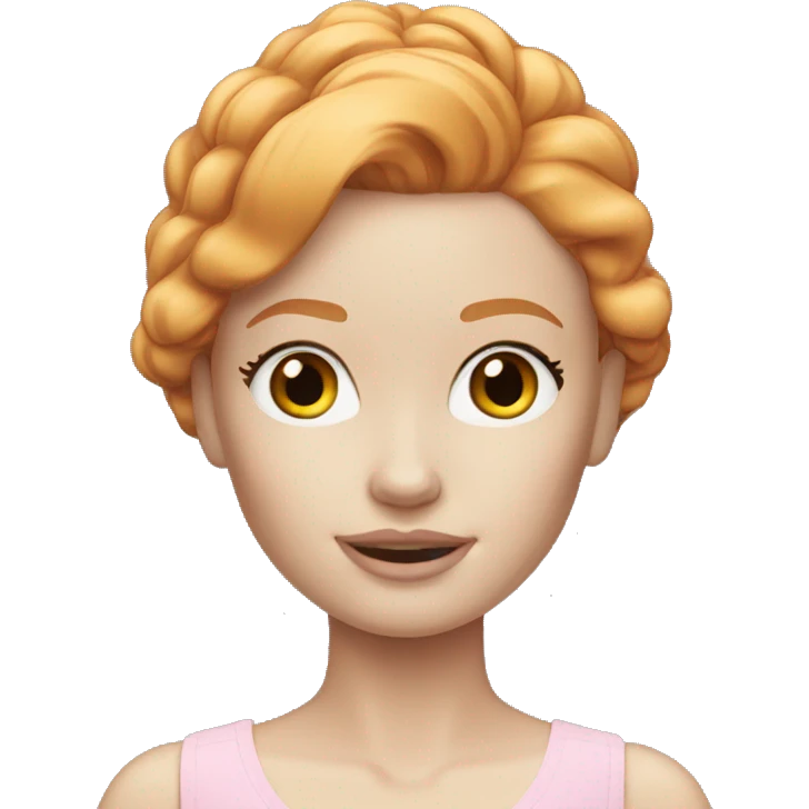 Pale Barbie ginger emoji