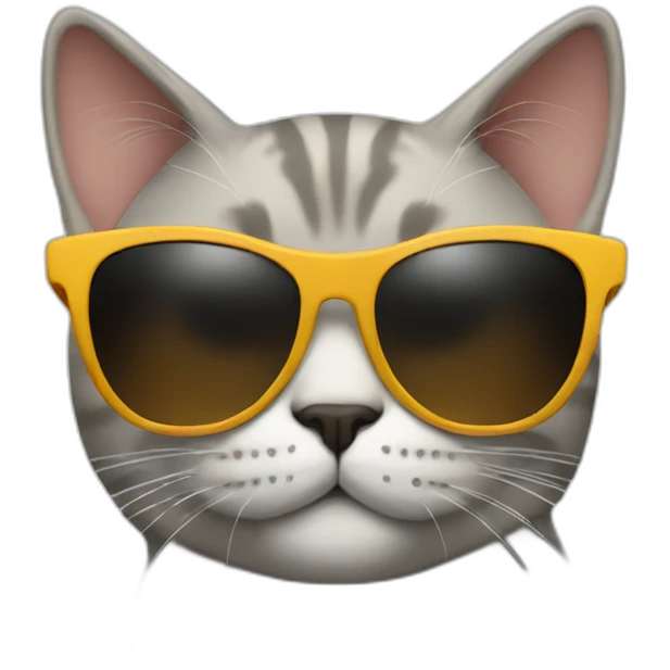 Cat with sunglasses emoji