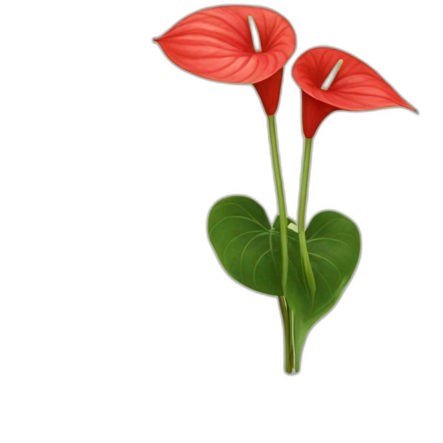 Anthurium waroqueanum emoji