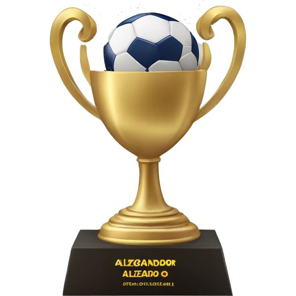 jugador alzando un trofeo emoji
