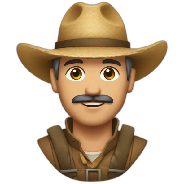Hombre del campo de semillas emoji