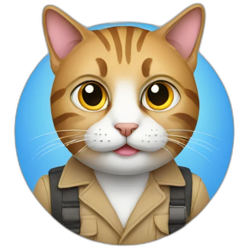 Cat programmer emoji
