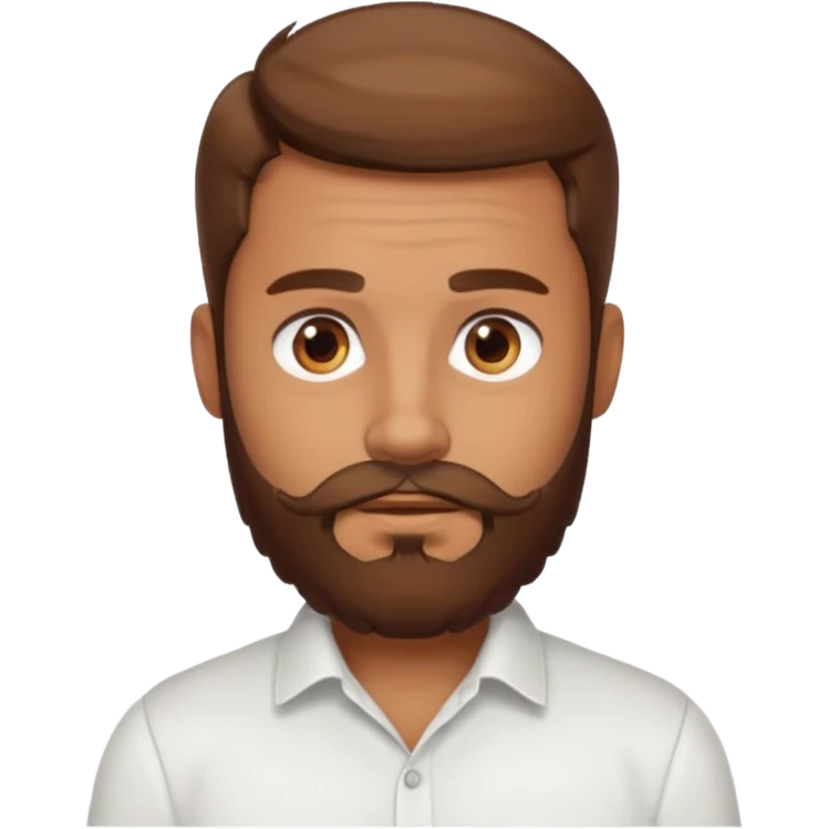 Hombre con barba emoji