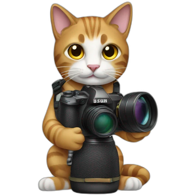 cat photographer medium plan emoji