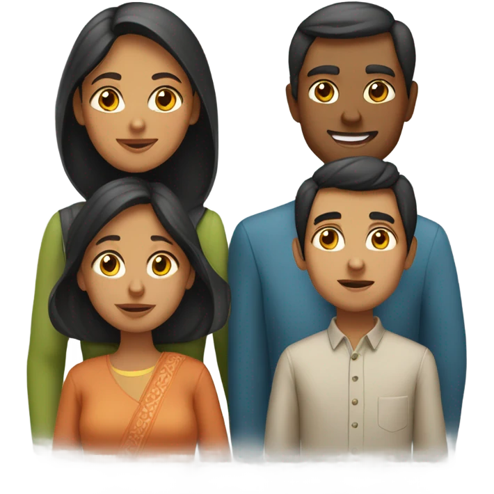 One Indian mom, and one Iranian mom, and three sons emoji