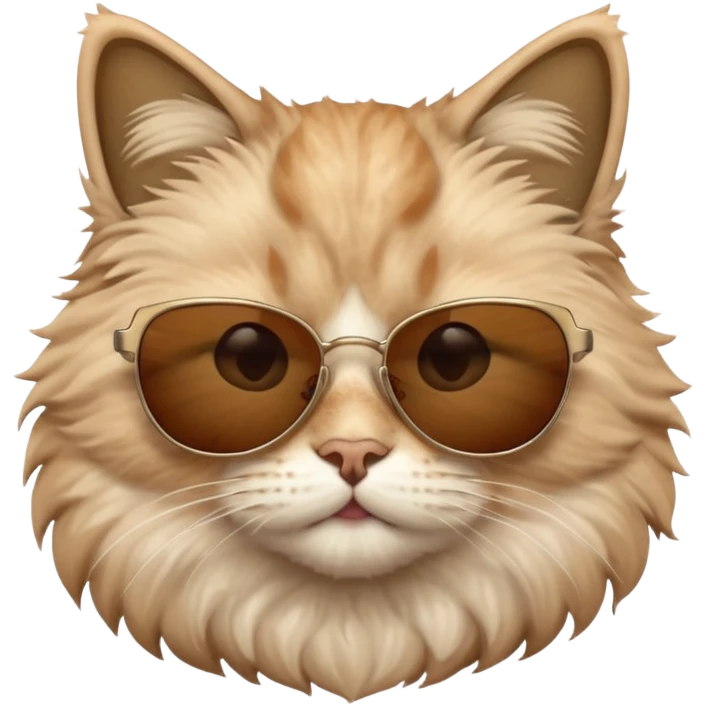 Cat wearing sunglasses mashallah 🥰 emoji
