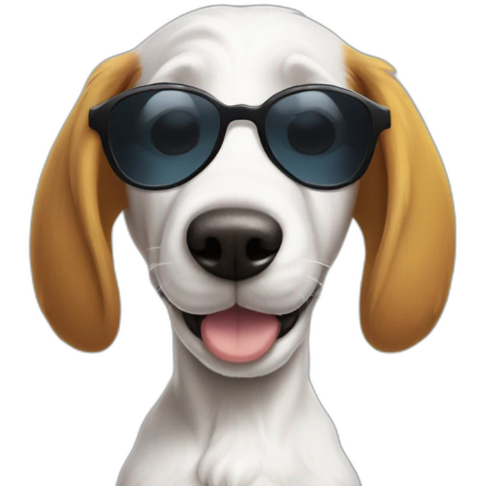 snoopy con lentes de sol emoji
