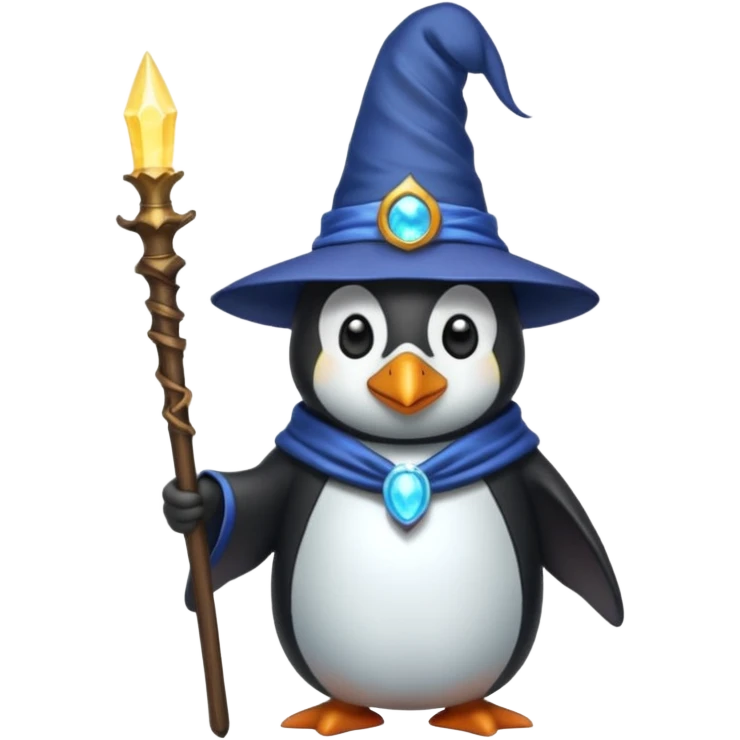 Penguin Wizard emoji