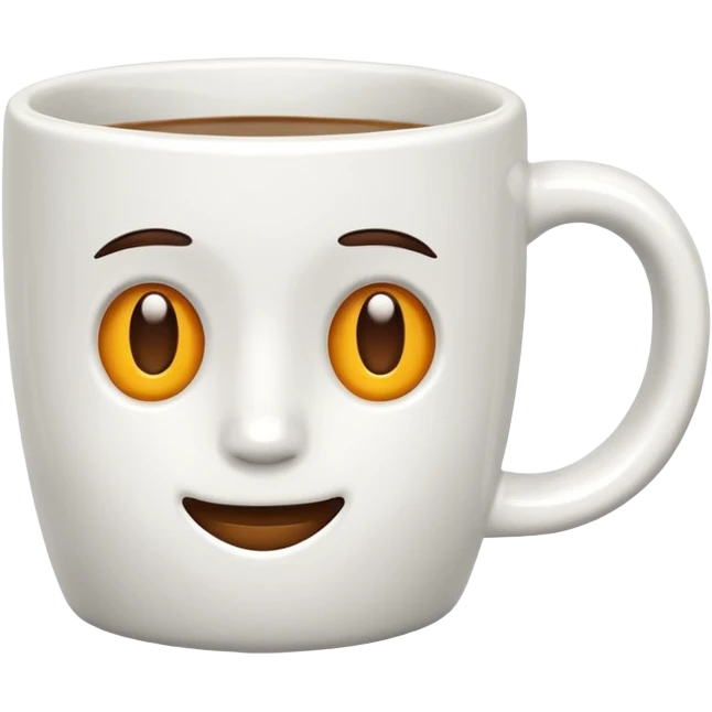White coffee mug emoji