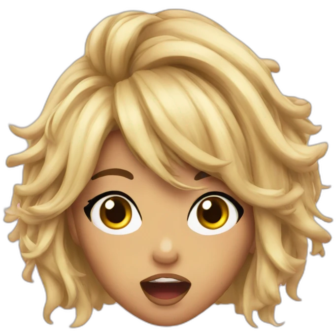 Gyaru shocked emoji