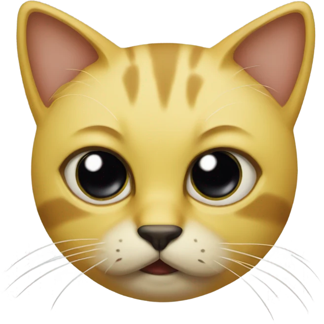 yellow emoji cat, eye patch emoji