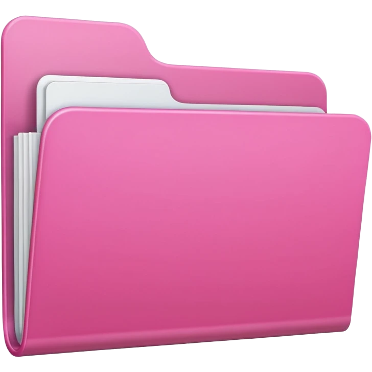 Carpeta rosa claro emoji