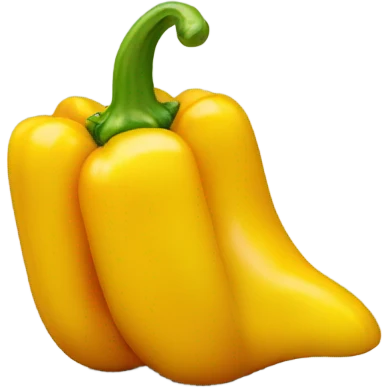 Yellow bell pepper emoji