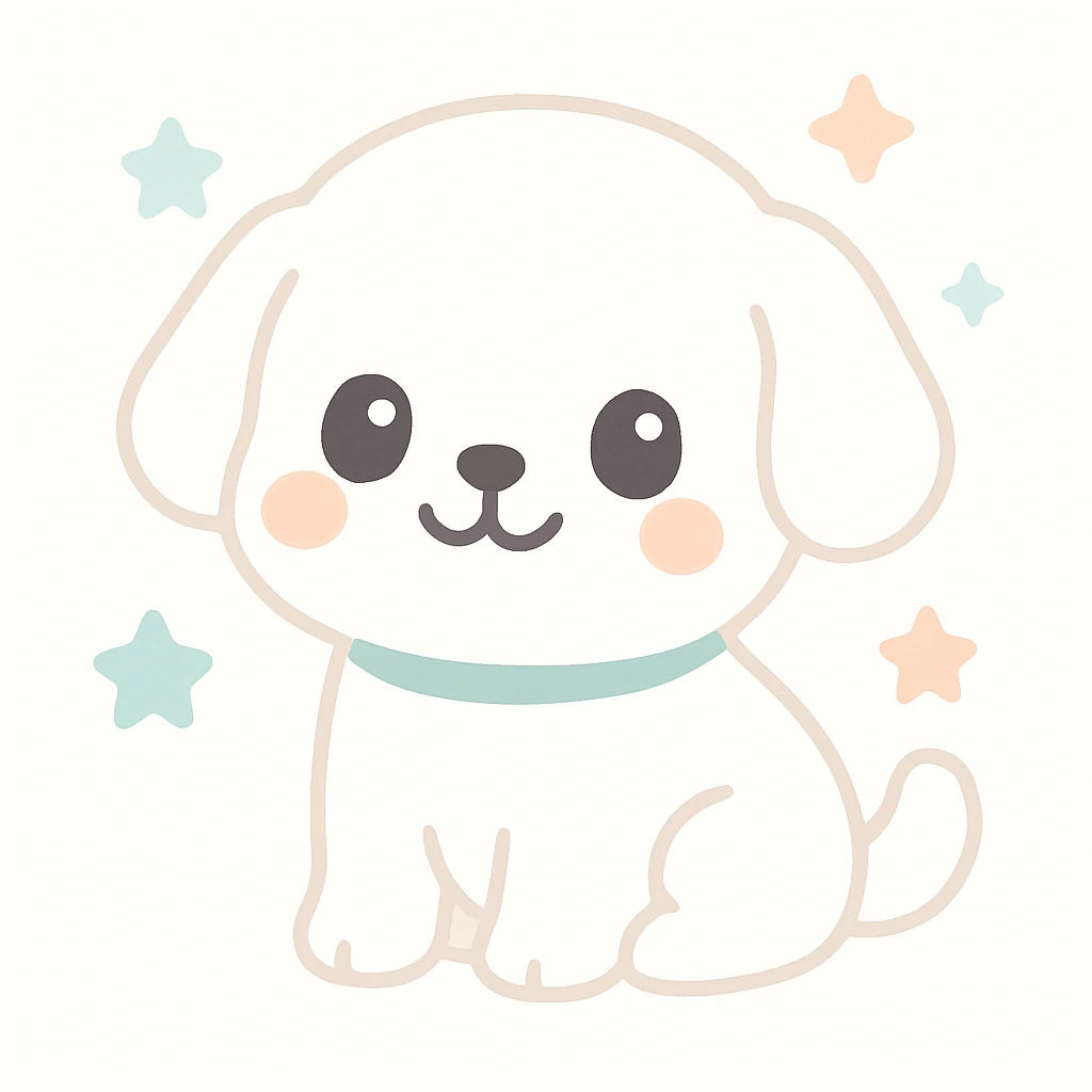 white cute puppy emoji