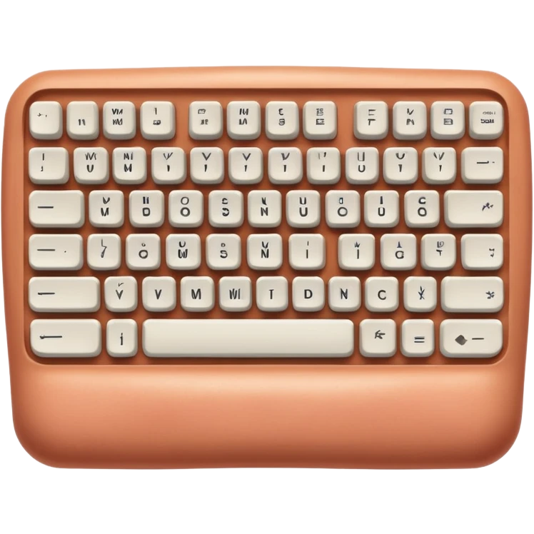 Computer keyboard missing keys, one spot replaced with exposed muscle. emoji