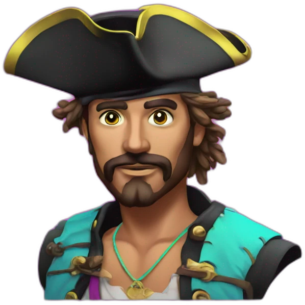 pirate neon vaporwave emoji