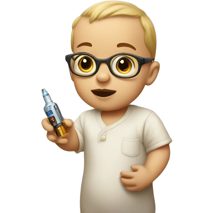 gloria has a baby vape emoji