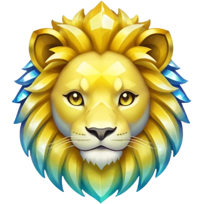 glitter yellow and white pokemon crystal light lion emoji