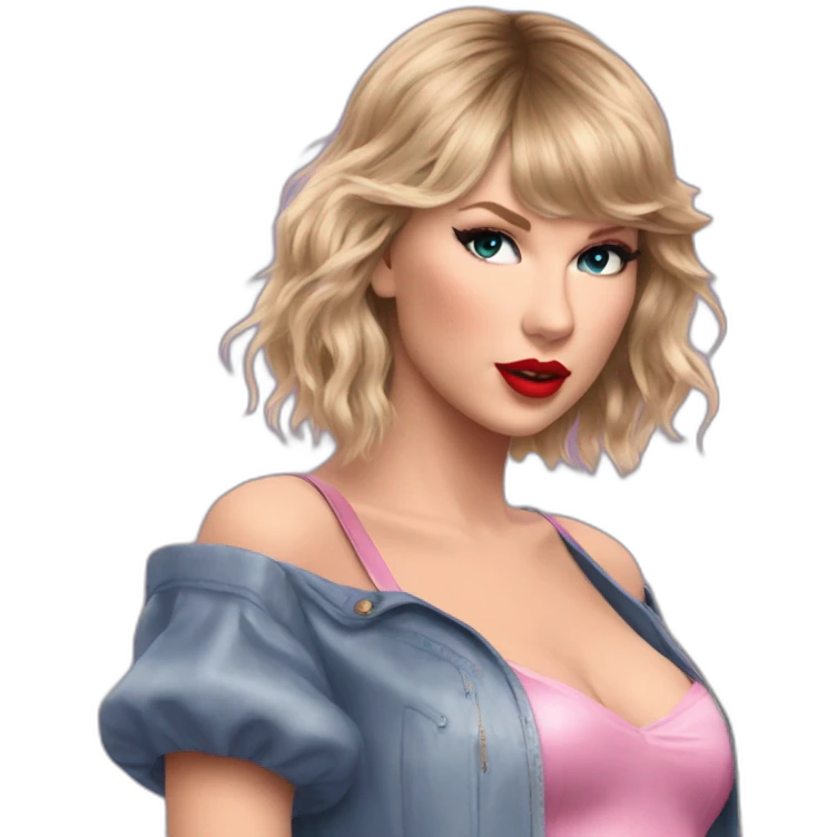 Taylor swift in the lover eras tour outfit emoji