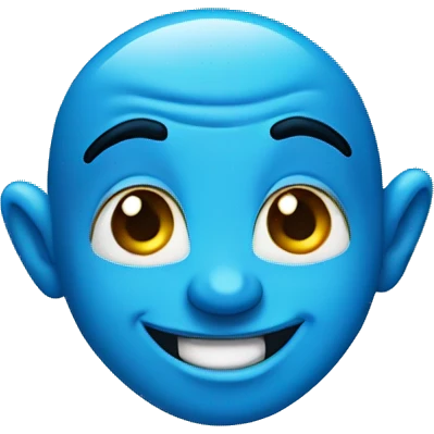 blue genie happy emoji