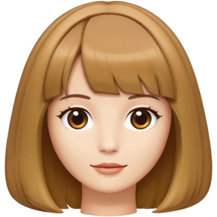 single light brown bob wig no person emoji