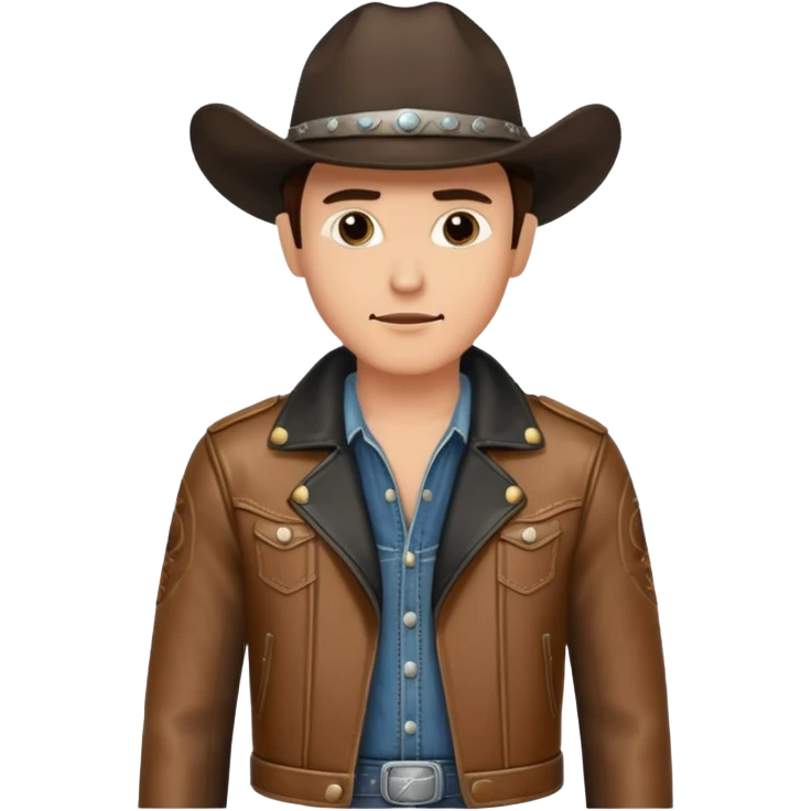 Rock and roll cowboy emoji