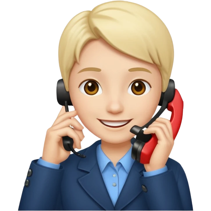 A person is calling on the phone emoji