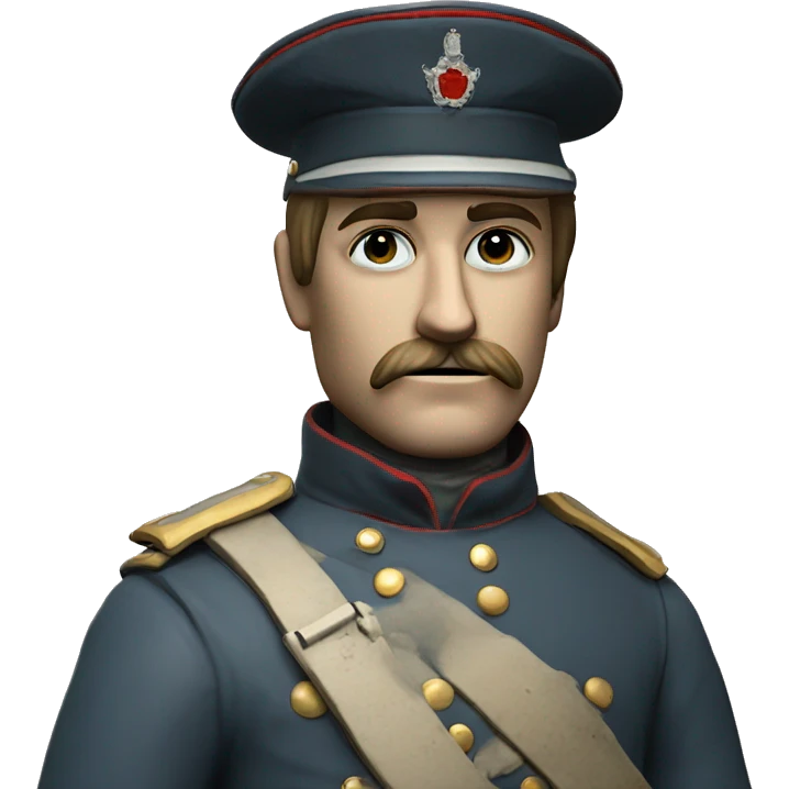 soldier in the Crimean War with a plaster cast on his arm emoji