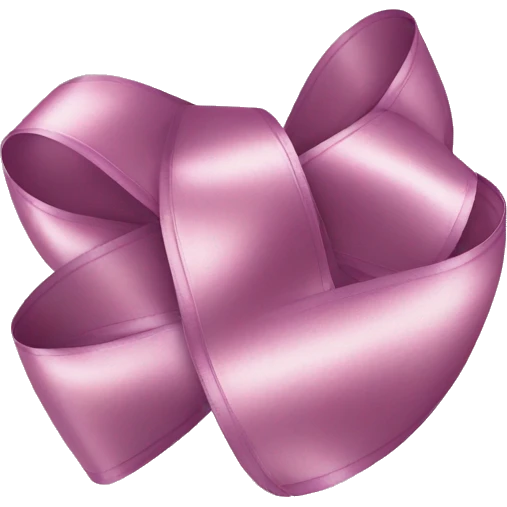 Aesthetic satin ribbon  emoji