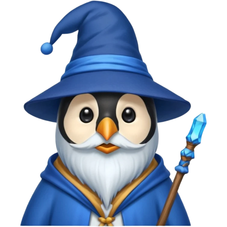 Penguin Wizard emoji